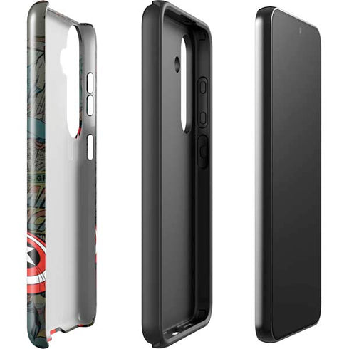Marvel Classic Comics Captain America Vintage Galaxy S25 Impact Case